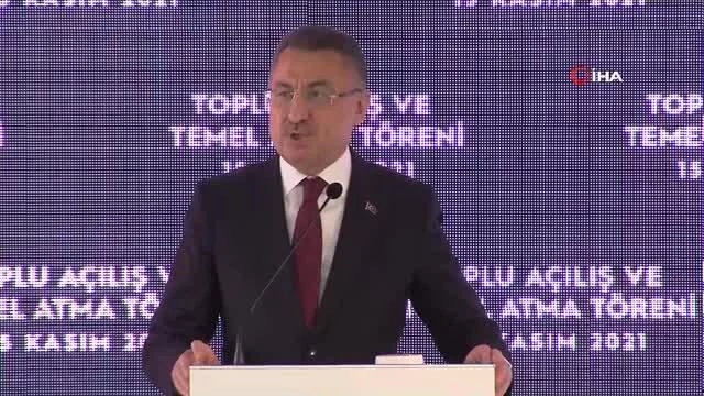 Cumhurbaşkanı Yardımcısı Oktay: "Her kuralda Kıbrıs Türk halkının yanında olacağımızı, bölgede geleceği omuz omuza bir arada şekillendireceğimizi bir...