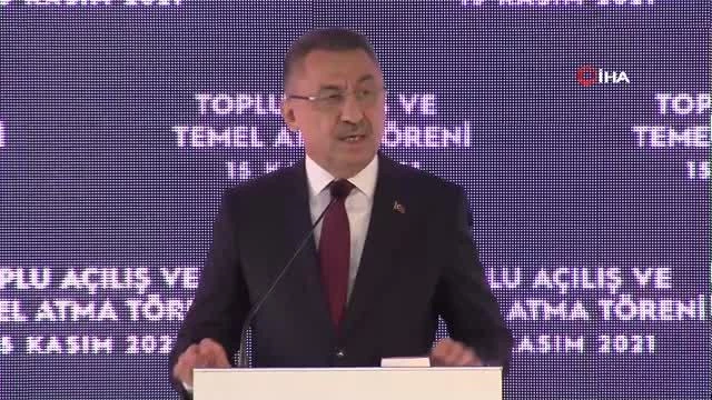 Cumhurbaşkanı Yardımcısı Oktay: "Her kuralda Kıbrıs Türk halkının yanında olacağımızı, bölgede geleceği omuz omuza bir arada şekillendireceğimizi bir...