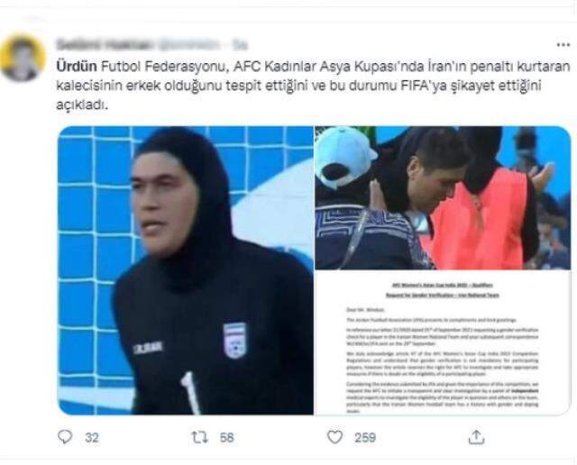 İran Kadın Milli Takım kalecisinin erkek olduğu iddiası