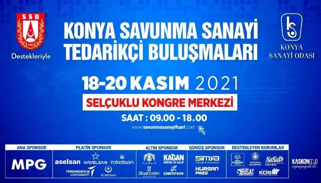 Savunma sanayisi firmaları Konya'da buluşacak
