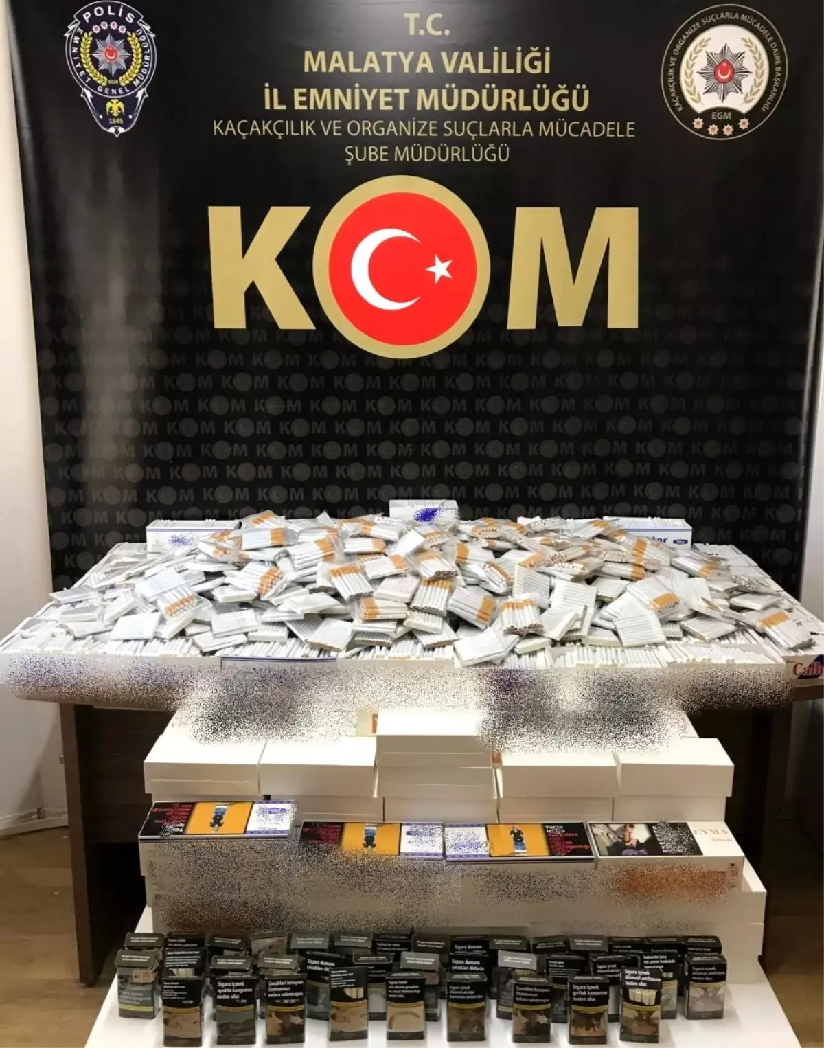 Malatya'da makaron ve kaçak sigara operasyonu