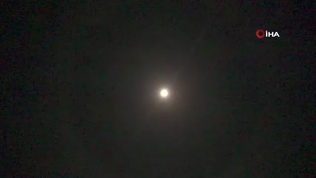 Yüksekova'da Ay halesi