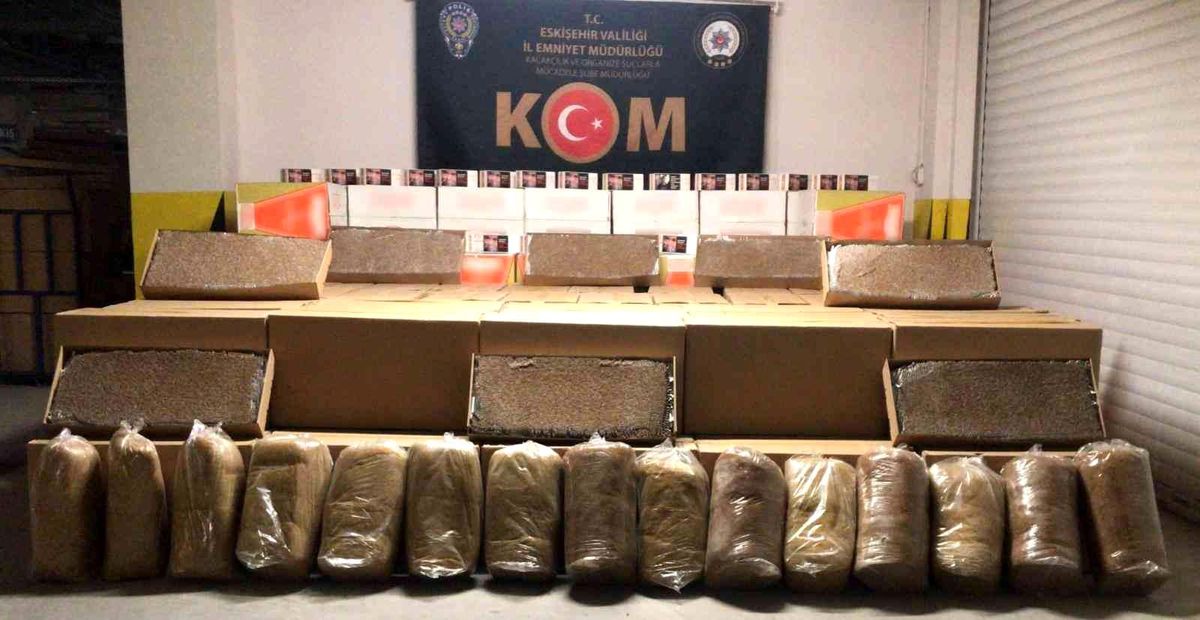 Eskişehir'in en büyük kaçak tütün operasyonu