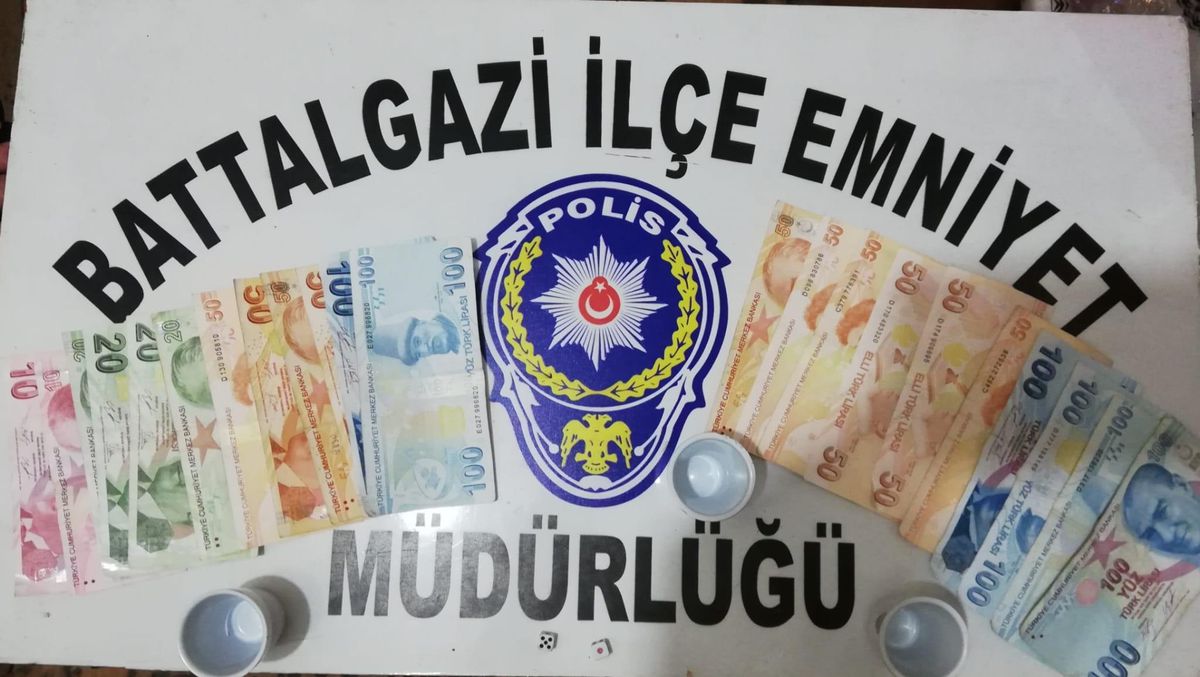 Malatya'da kumar oynayan 4 şüpheliye işlem yapıldı