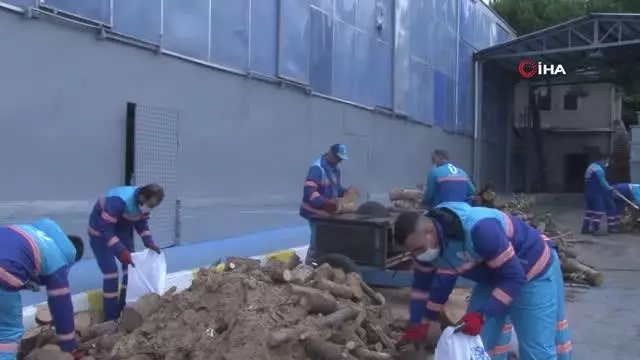 Üsküdar'da ihtiyaç sahipleri, geri dönüşüm ile ısınıyor