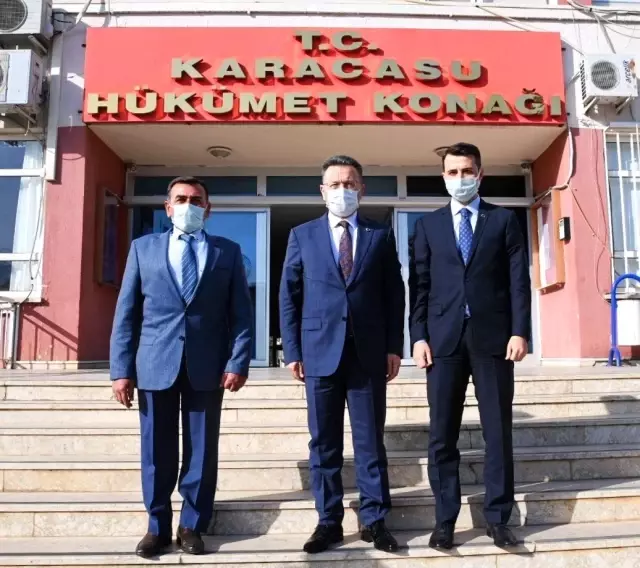 Vali Aksoy, Karacasulu muhtarlar ile görüştü