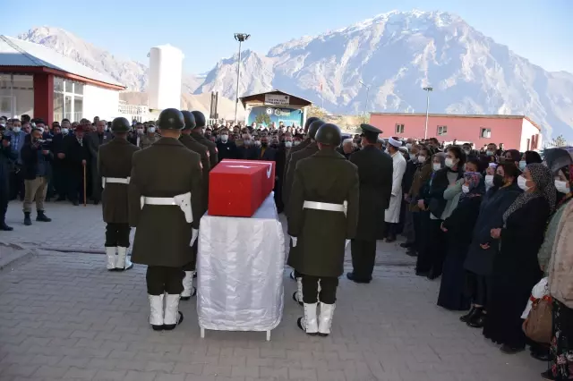 Kore gazisi, Hakkari'de törenle son yolculuğuna uğurlandı