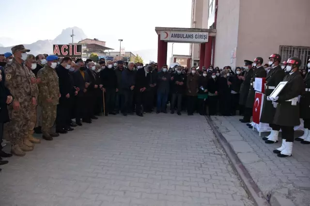 Kore gazisi, Hakkari'de törenle son yolculuğuna uğurlandı