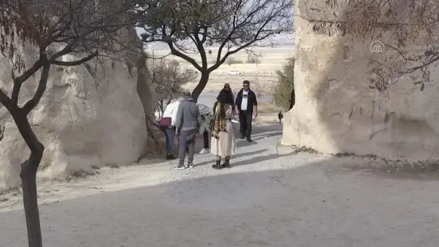 Kapadokya'da ara tatil yoğunluğu yaşanıyor