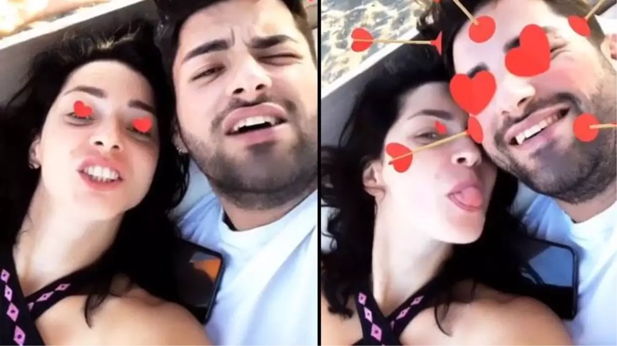 Merve Boluğur erkek arkadaşıyla samimi anlarını paylaştı, yazdığı not kafaları karıştırdı