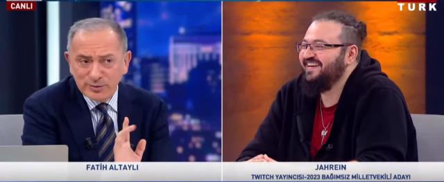 Twitch yayıncısı Jahrein, Fatih Altaylı'nın programına konuk oldu