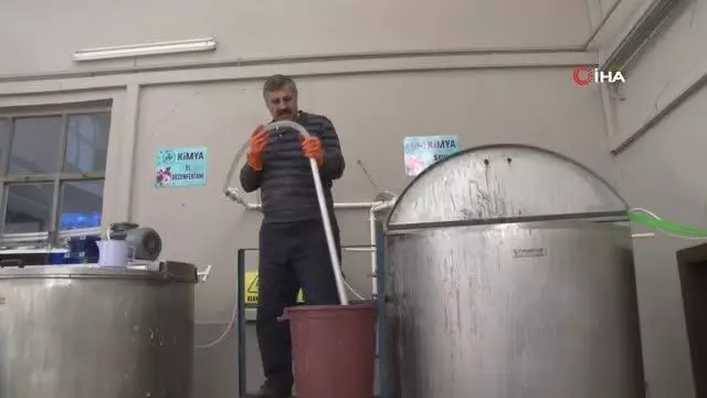 Elazığ'da fabrika gibi okul: Hijyen malzemesi üreterek 3 milyon lira ciro ulaşıldı