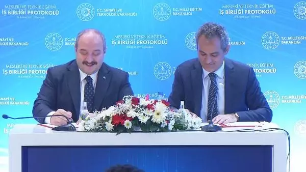 İKİ BAKANLIK ARASINDA MESLEKİ VE TEKNİK EĞİTİM İŞ BİRLİĞİ PROTOKOLÜ İMZALANDI