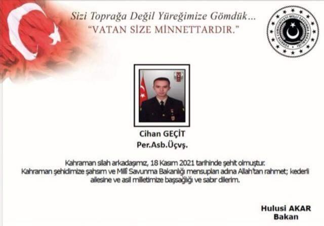 Son dakika haberleri! Şırnak'ta askeri aracın kaza yapması sonucu yaralanan asker şehit oldu Son dakika haberleri! Şırnak'ta askeri aracın kaza yapması sonucu yaralanan asker şehit oldu