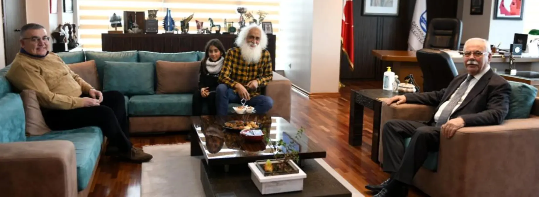 Başkan Gökhan, Kesimoğlu ve Suavi'yi Makamında Ağırladı