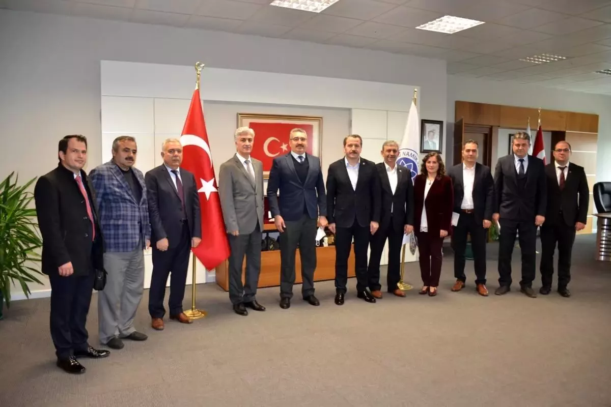 Eğitimciler Birliği Sendikası'ndan Üniversitemiz Rektörüne Ziyaret Yeni