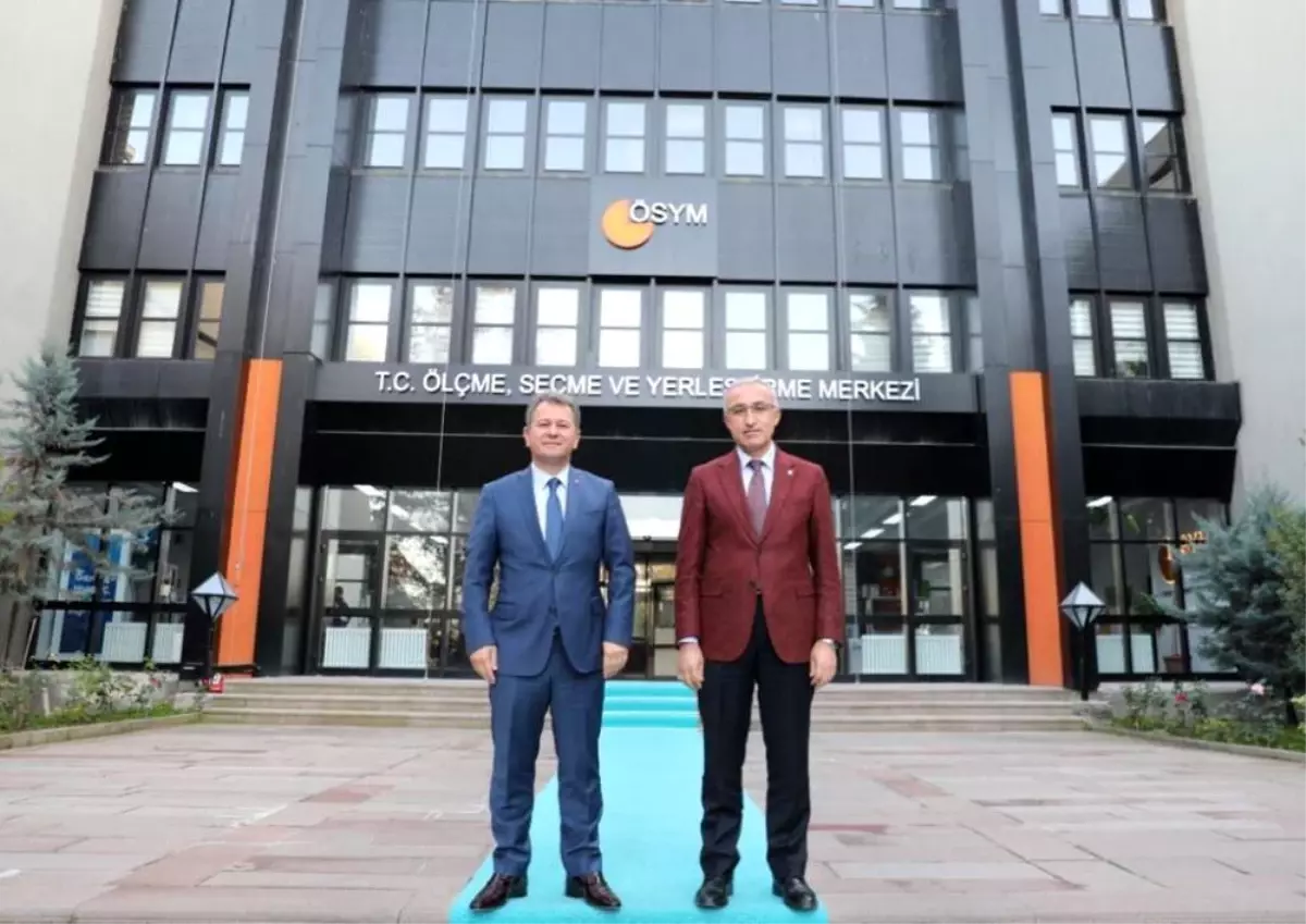 Rektörümüz ÖSYM Başkanını Ziyaret Etti
