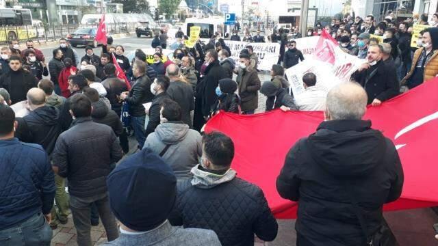 21 Evim şirketinin mağduru TMSF önünde eylem yaptı: Sadaka istemiyoruz, paramızı istiyoruz