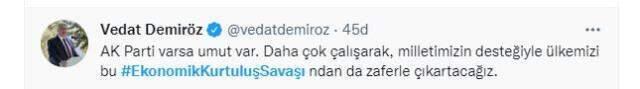 Cumhurbaşkanı Erdoğan'ın 'Ekonomik Kurtuluş Savaşı' benzetmesi sosyal medyada gündem oldu Cumhurbaşkanı Erdoğan'ın 'Ekonomik Kurtuluş Savaşı' benzetmesi sosyal medyada gündem oldu