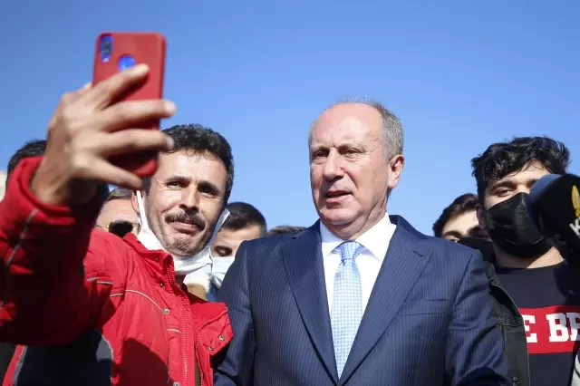Memleket Partisi Genel Başkanı İnce, esnafı ziyaret etti