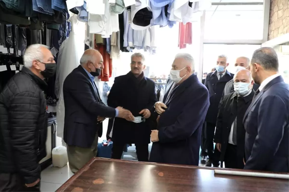 TBMM Eski Başkanı, Son Başbakanımız Sayın Binali Yıldırım, esnaf ziyaretlerinde bulundu