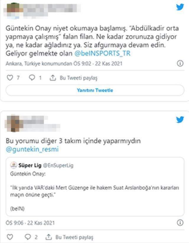 Trabzonsporlu taraftarlar Güntekin Onay'a tepki yağdırıyor