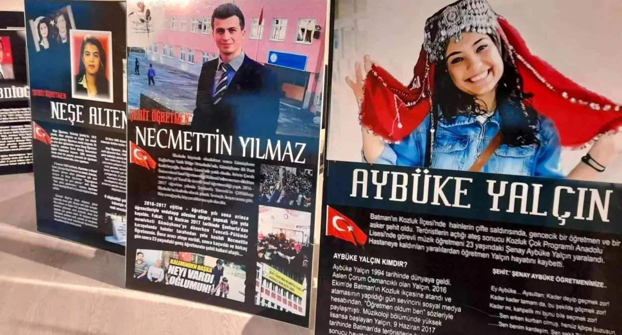 Balıkesir'de şehit öğretmenler adına sergi