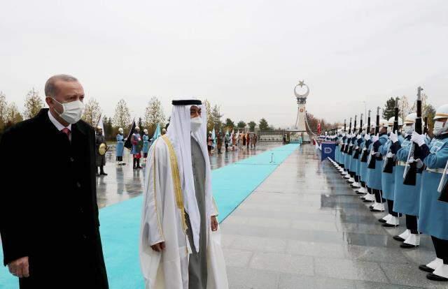 Son dakika! BAE Veliaht Prensi uzun yıllar sonra Türkiye'de! 9 alanda anlaşma imzalandı