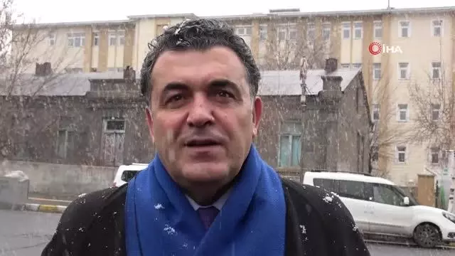 Ardahan kar yağışıyla beyaza büründü