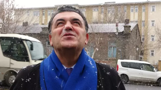 Ardahan kar yağışıyla beyaza büründü