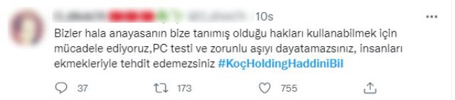 Binlerce tweet atıldı! Koç Holding'in çalışanlarına yönelik başlattığı uygulamaya tepki yağıyor