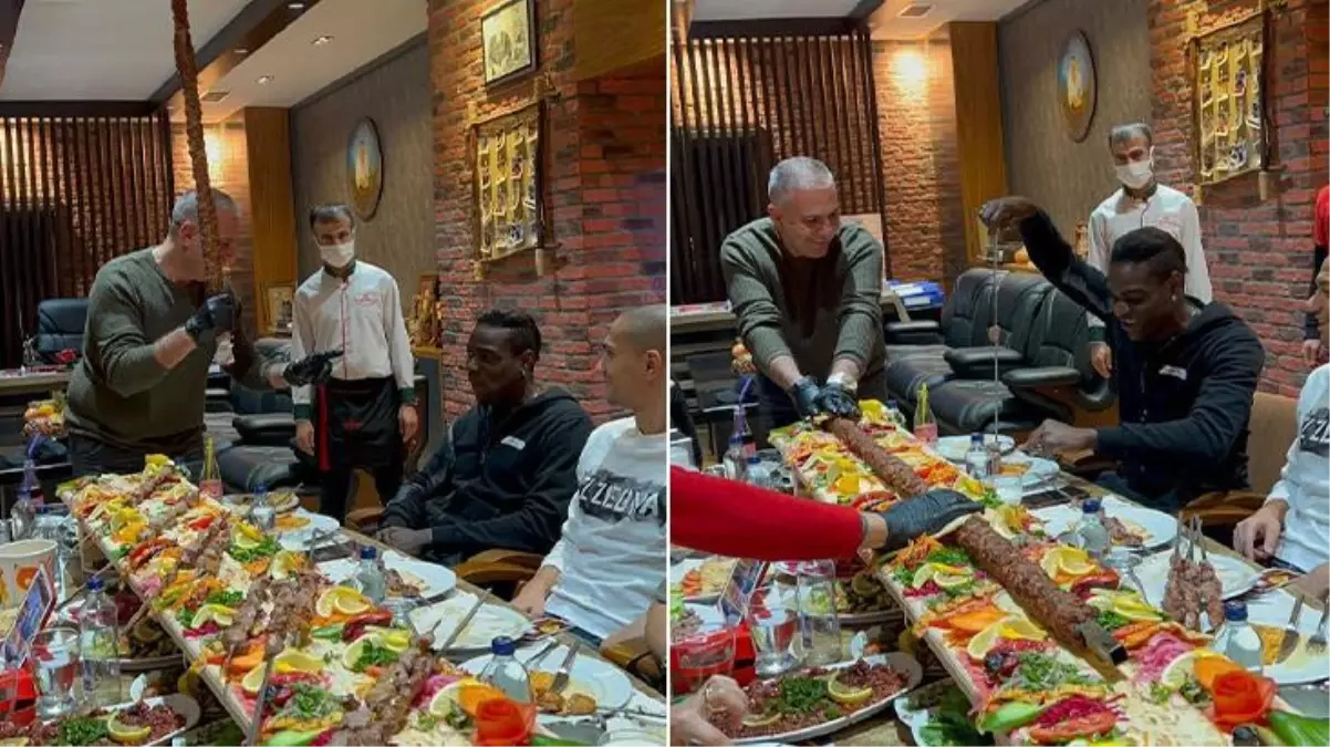 Balotelli'nin en büyük dopingi boru kebabı! İtalyan yıldız için kurulan sofra 'Yok artık' dedirtti
