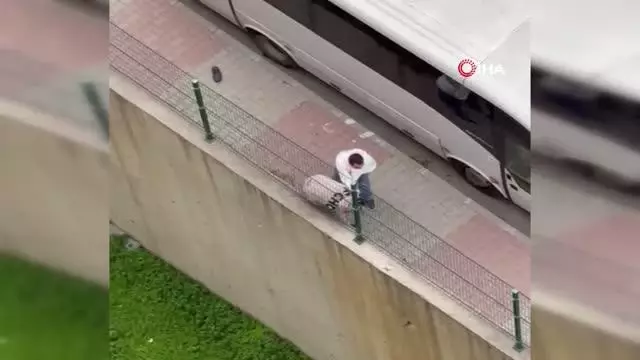 Eski eşini sokak ortasında dövüp saçlarını kesti