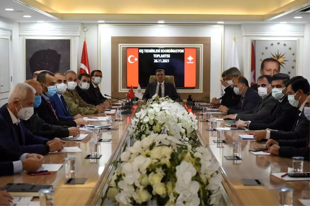 Kış Tedbirleri Koordinasyon Toplantısı Valimiz Hulusi Şahin Başkanlığın da Yapıldı.