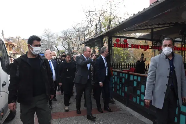 Memleket Partisi Genel Başkanı İnce, gazetecilere açıklamalarda bulundu Açıklaması