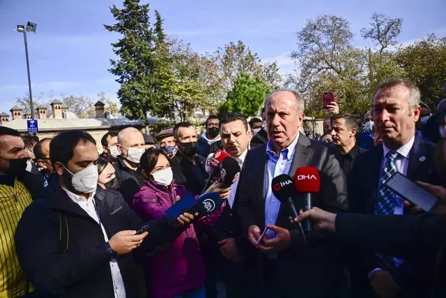 Memleket Partisi Genel Başkanı İnce, gazetecilere açıklamalarda bulundu Açıklaması