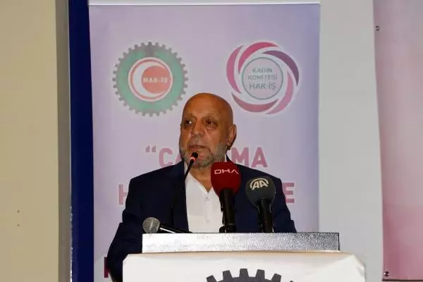 ÇANAKKALE - Hak-İş Başkanı Mahmut Arslan Çanakkale'de konuştu