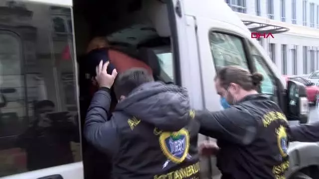 ÇİÇEK PASAJI'NDA KADINI REHİN ALAN ŞÜPHELİ ADLİYEYE SEVK EDİLDİ