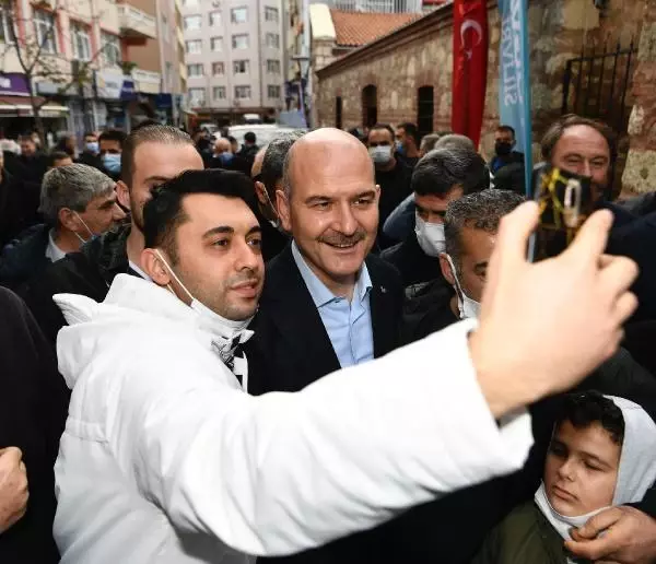 İÇİŞLERİ BAKANI SOYLU, ÇATALCA'DA MUHTARLARLA BİR ARAYA GELDİ