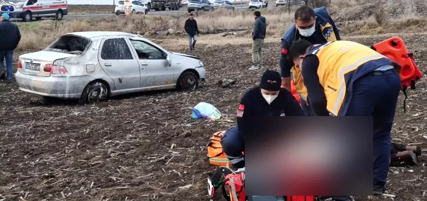 Son dakika haber... Tarlaya uçan otomobilin sürücüsü hayatını kaybetti