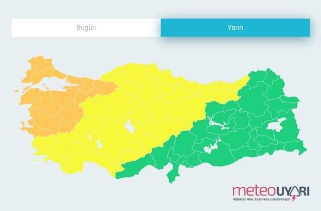 Marmara ve batı bölgelerinde sağanak uyarısı