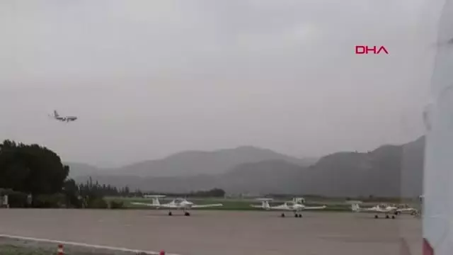 KUVVETLİ RÜZGAR NEDENİYLE UÇAK PİSTE İNEMEDİ