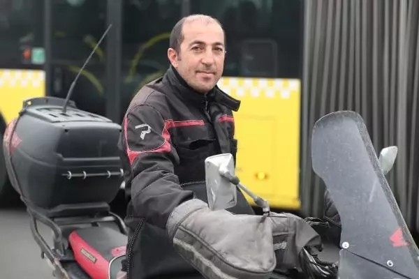 MOTOSİKLETLİLERİN KÖPRÜLERDE ZOR ANLARI