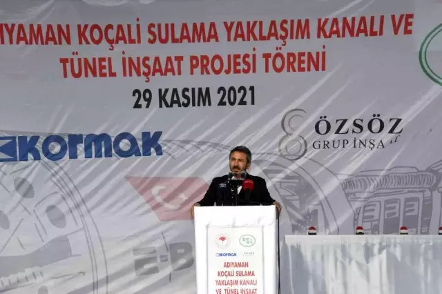 Koçali Barajı Sulama Kanalı Tünel İnşaatına Başlandı