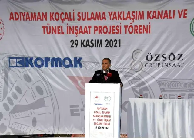 Koçali Barajı Sulama Kanalı Tünel İnşaatına Başlandı