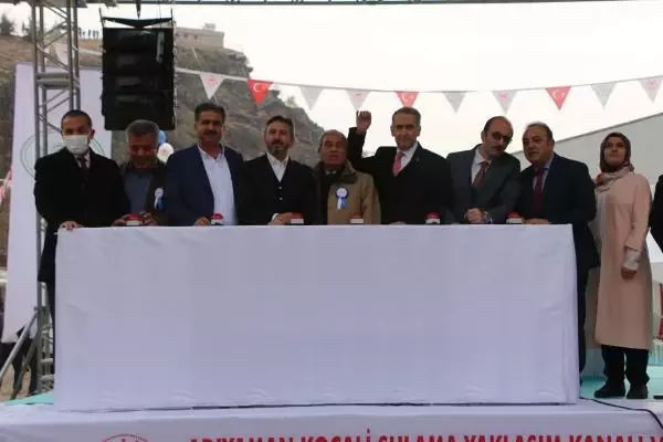 KOÇALİ SULAMA YAKLAŞIM KANALI VE TÜNEL İNŞAAT PROJESİ'NİN TEMELİ ATILDI