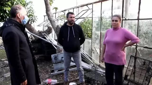 Selden etkilenen sera ve tarım arazilerinde hasar tespiti yapılıyor