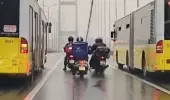 Sosyal medya onları konuştu! Motokuryelere köprüde siper olan metrobüs şoförleri o anları anlattı