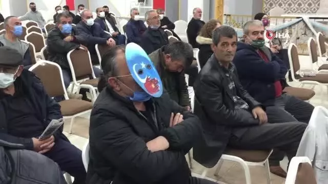 Yozgat'ta Perinçek'e maskeli protesto