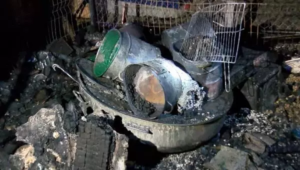 Ankara'da gönüllülerin inşa ettiği hayvan barınağında korkutan yangın